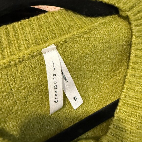 Crop Green Flower Sweater - Picture 2 of 2